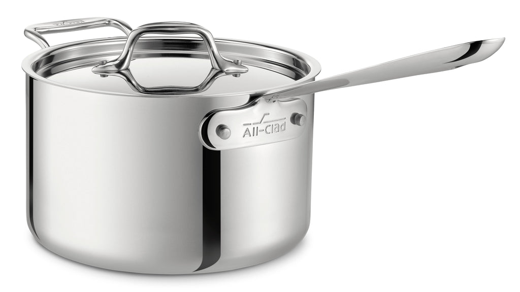Stainless Steel Saucepan with Lid, 4 qt J7705