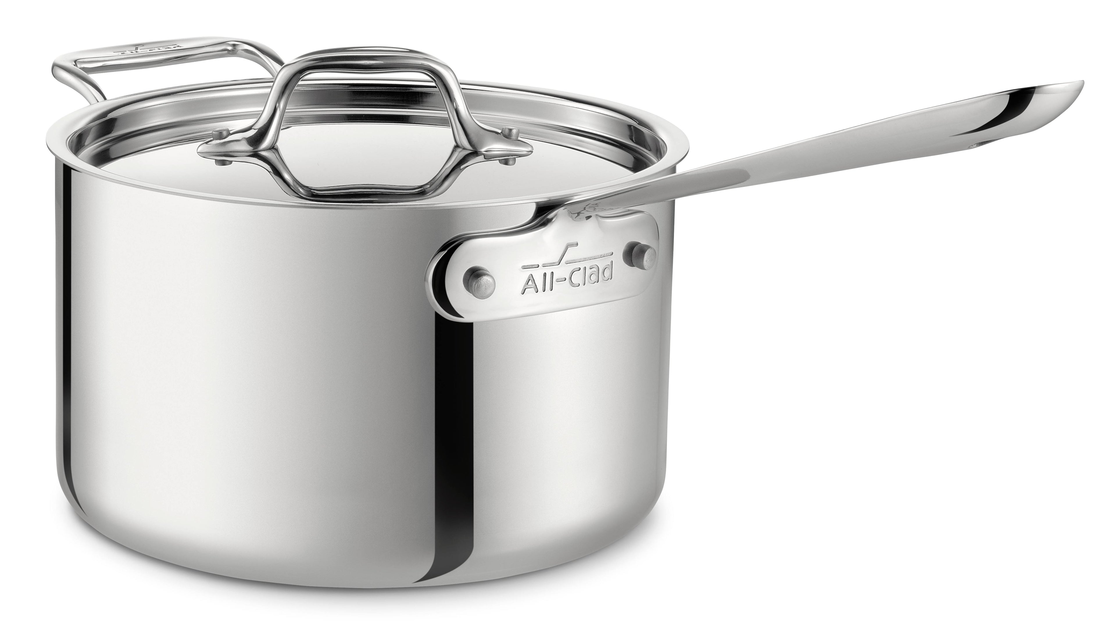 Stainless Steel Saucepan with Lid, 4 qt J7705