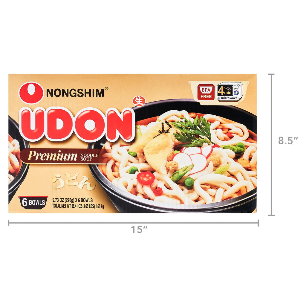 9.73oz X 6 Count Savory Soy Udon Noodle Soup Bowl F74285