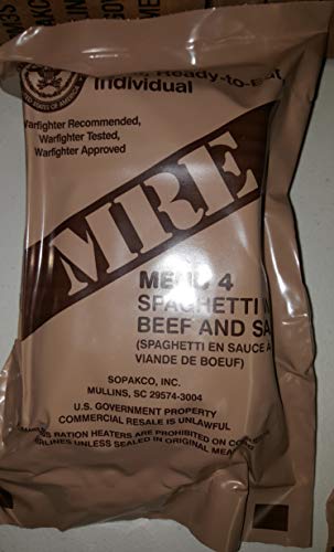 Genuine Military MRE Meals Ready to Eat (Spaghetti In Beef Sauce) P893