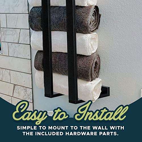 White Blanket Wall Rack L118