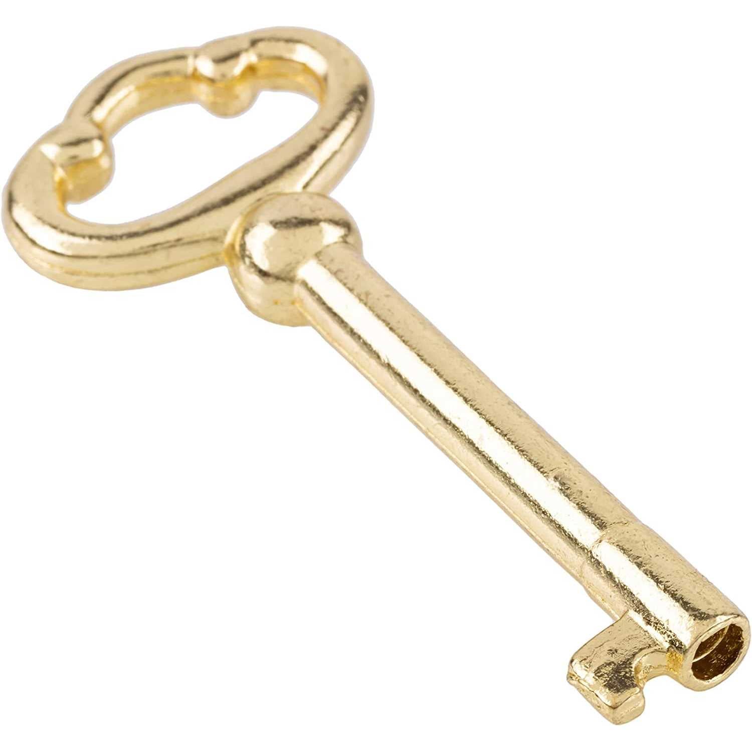 Brass Plated Skeleton Key U908