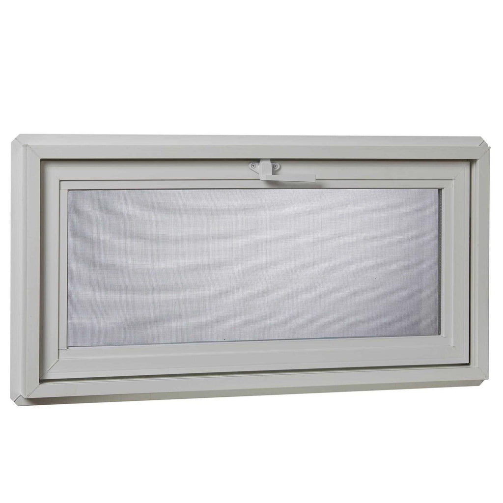 31.75 in. x 15.75 in. Hopper Vinyl Window with Screen J726