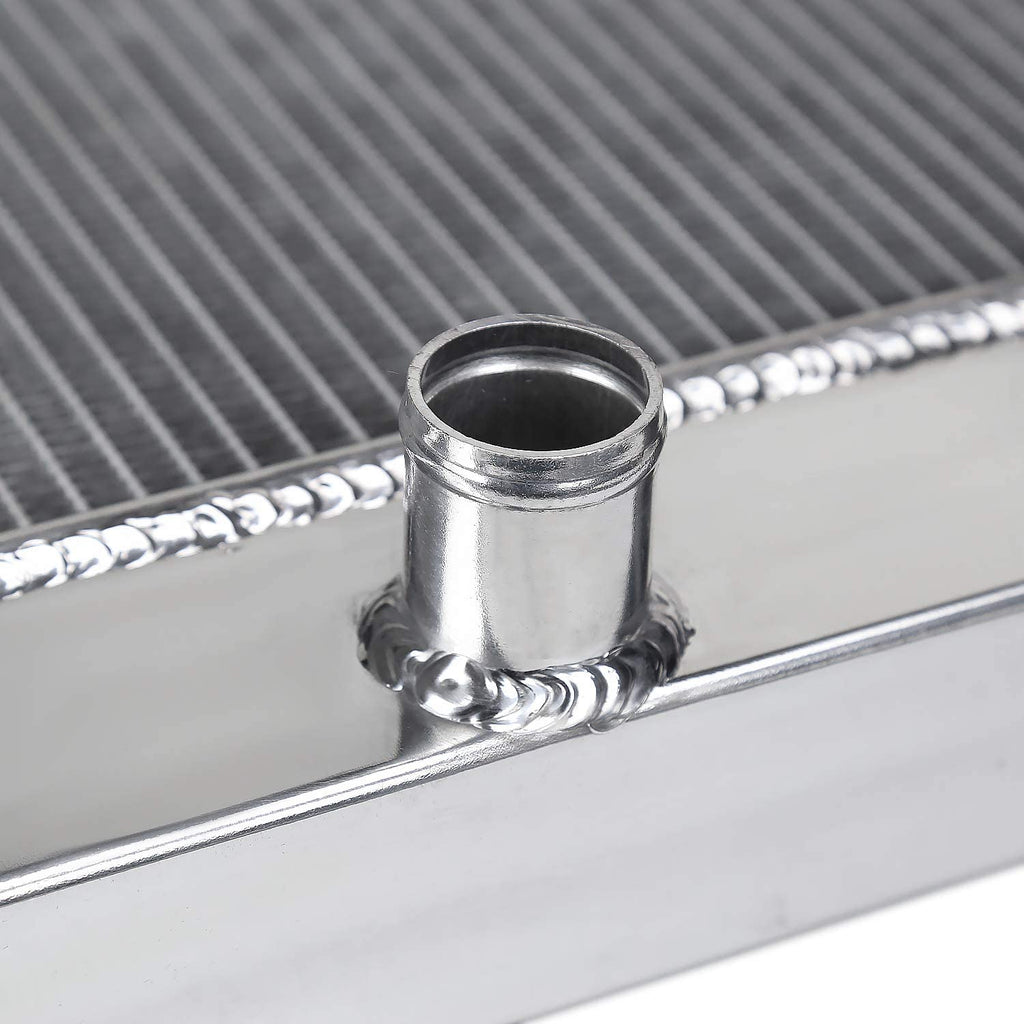 62mm 3Row Aluminum Radiator For 1955-1957 Chevy Bel Air Nomad V8 MT I32446