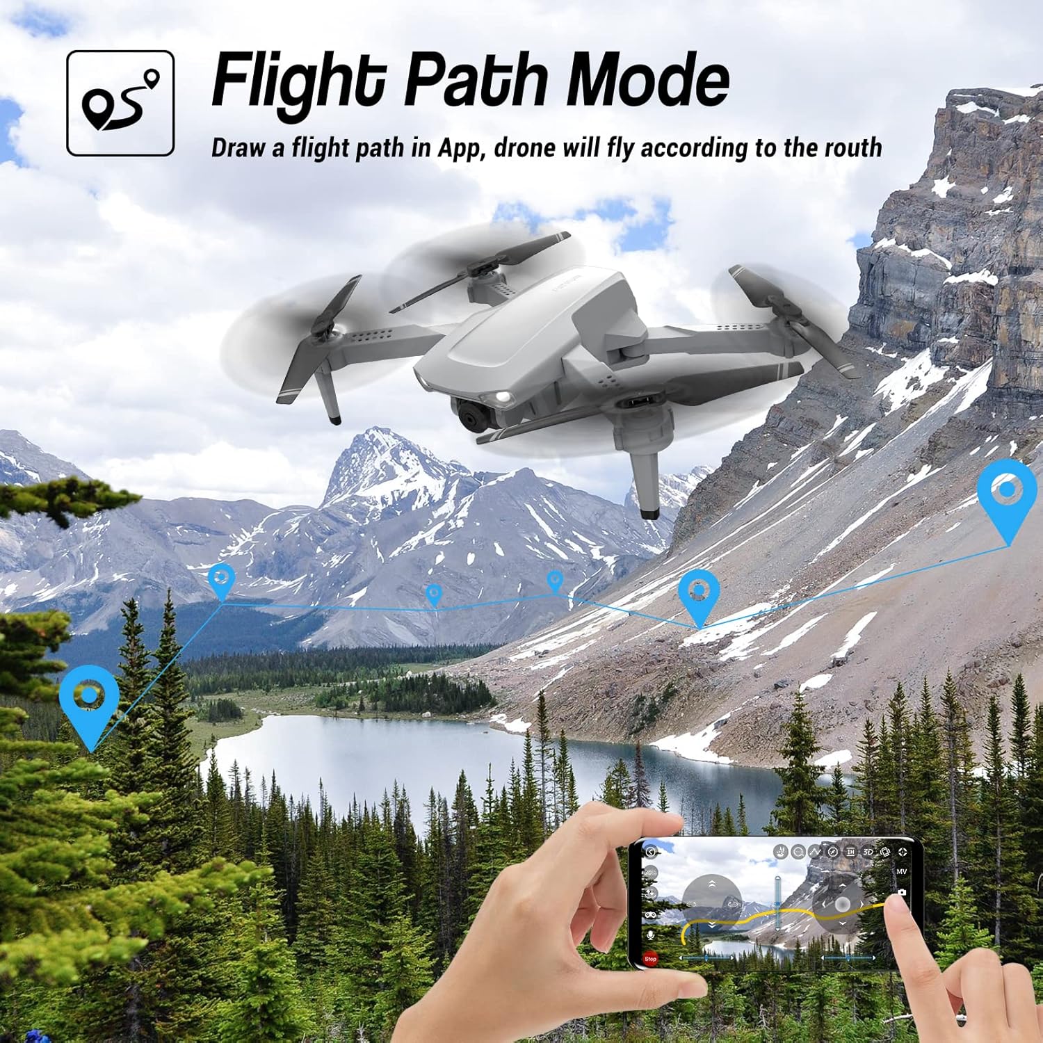 HD 1080P FPV Foldable Quadcopter Drone with Camera A7232