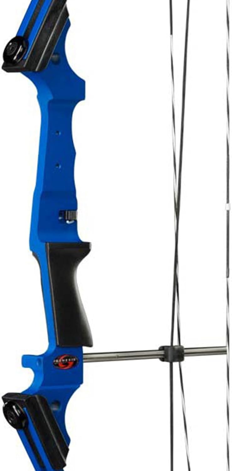 Blue Compound Bow with Adjustable Draw Length 15"-30" and Draw Weight 10-20 Pounds (2 Pack) T8703
