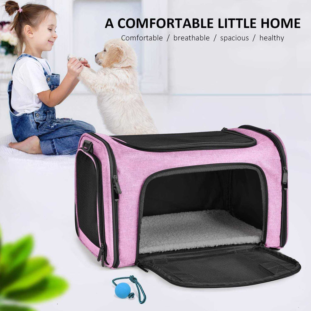 Cat Carrier for Small Medium Cats Puppies up to 15 Lbs H372