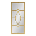 Dark Bronze Window Wall Accent Mirror E4648