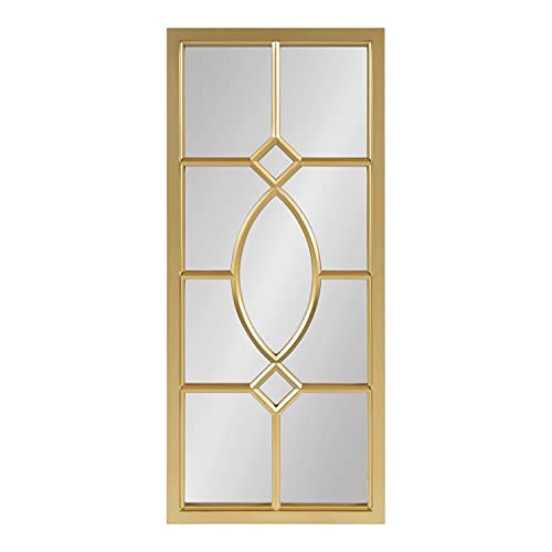 Dark Bronze Window Wall Accent Mirror E4648