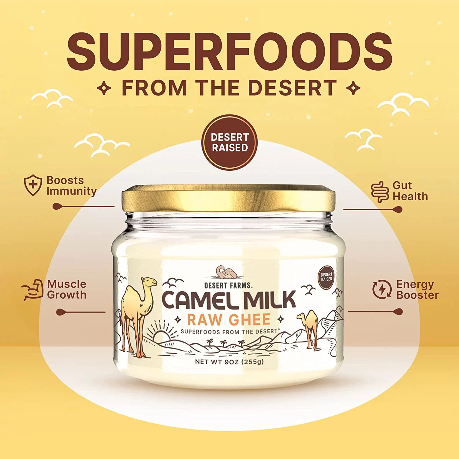 Grass-Fed Camel Ghee Butter (250 gms) Clarified Butter A6364