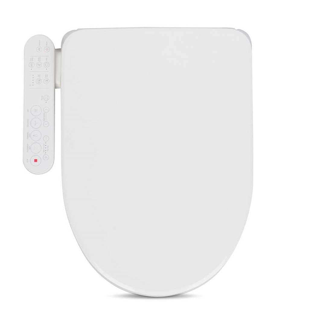 Elongated White Bidet Toilet Seat A98059