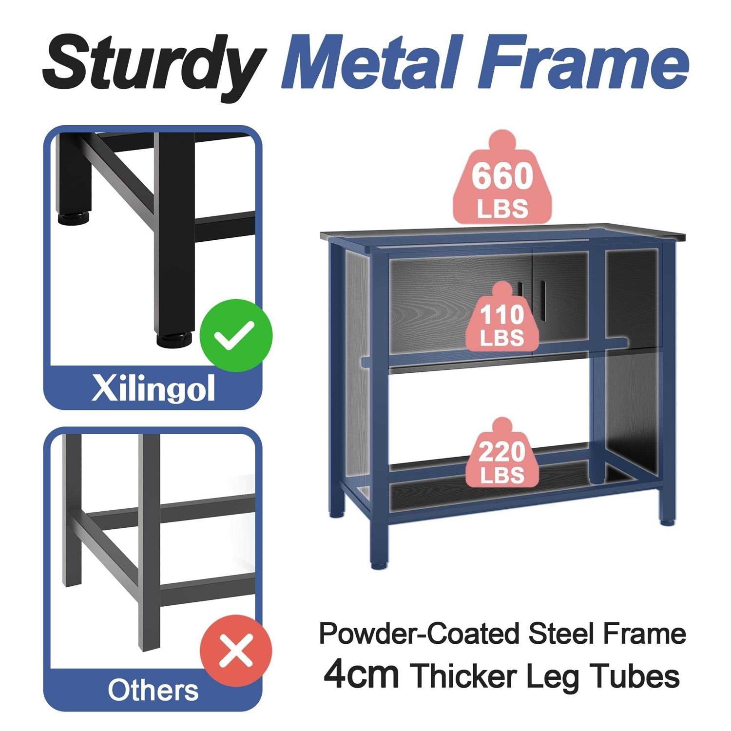 40-50 Gallon Aquarium Stand with Cabinet N1906