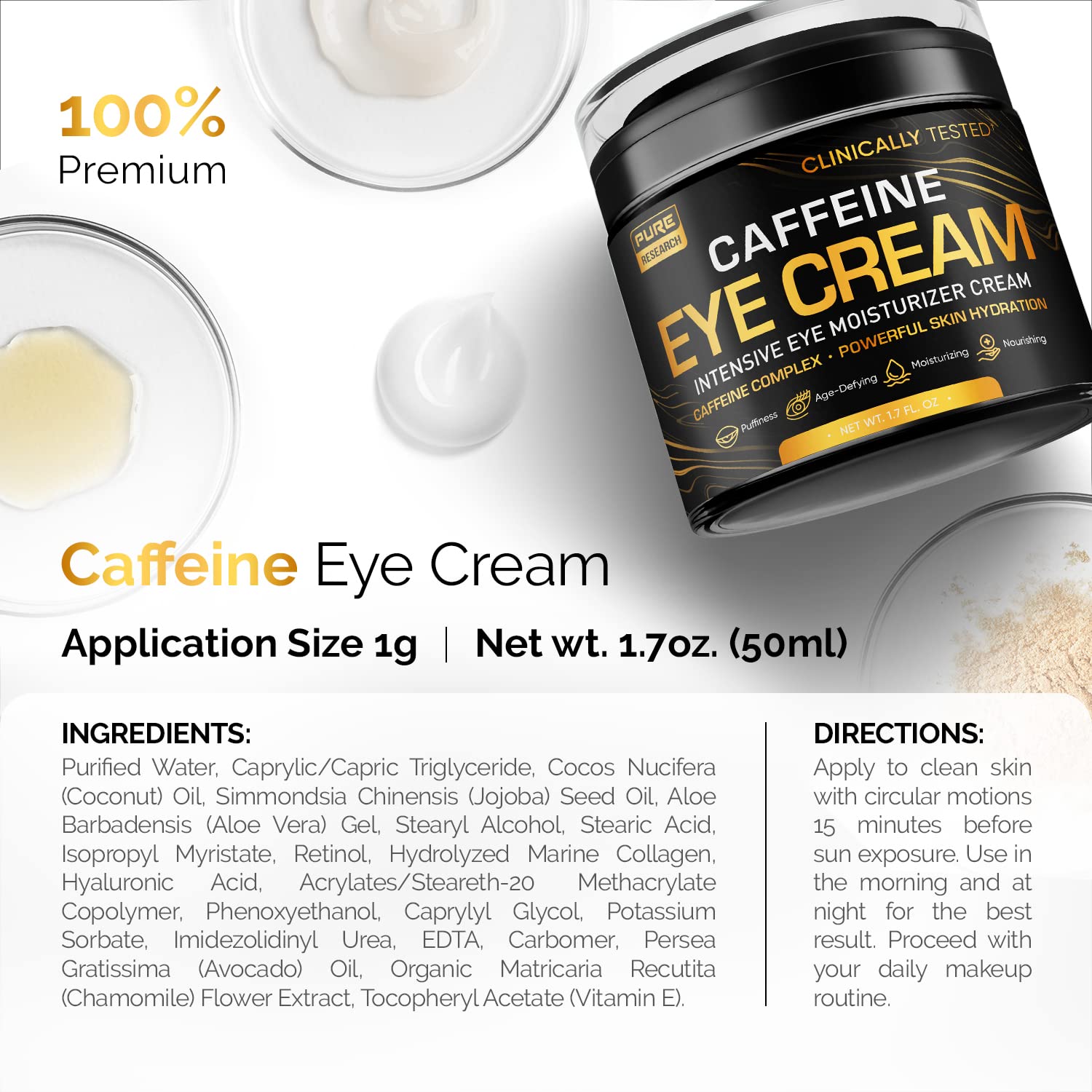 Caffeine Eye Cream 1.7oz P1108