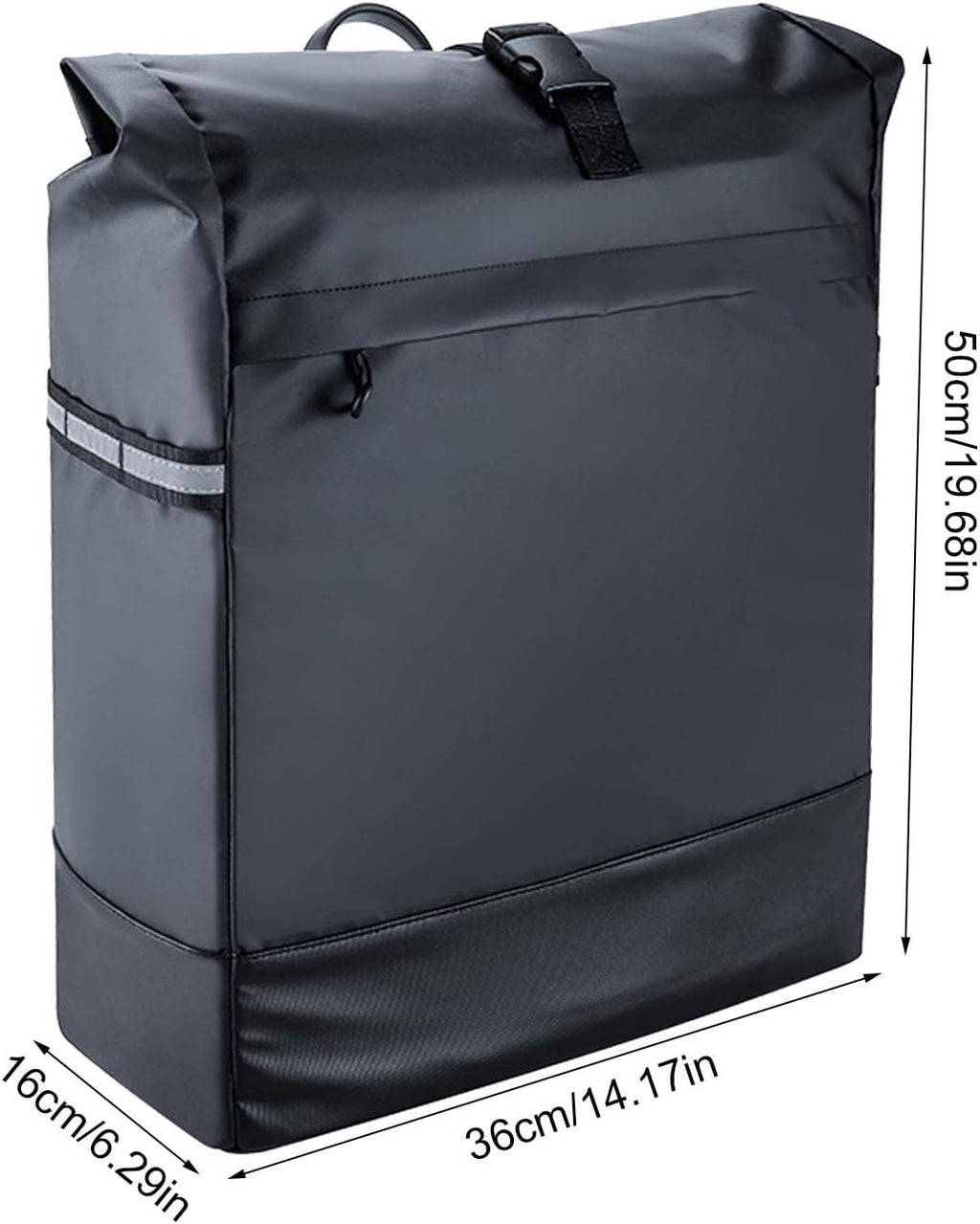 30L Large Capacity Bike Rear Rack Bag with Reflective Stripe T962126