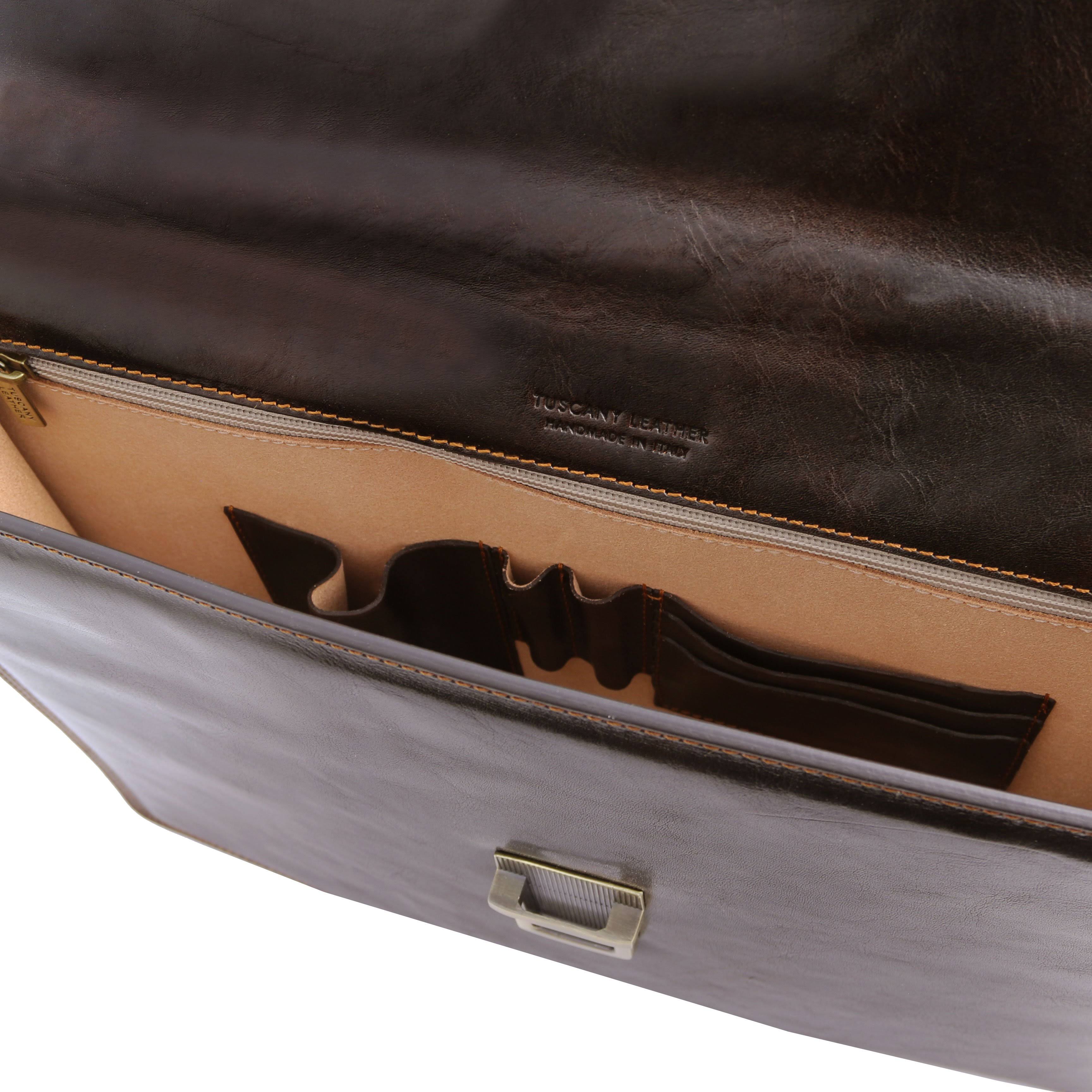 Red Leather Briefcase V28191