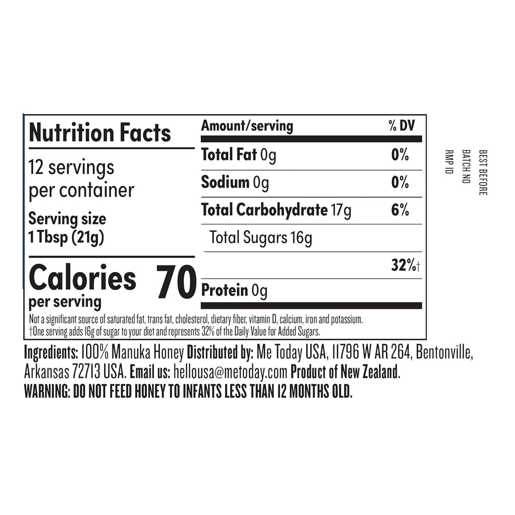 Manuka Honey UMF 13+ MGO 404+ 8.8oz Raw Unpasteurized N428