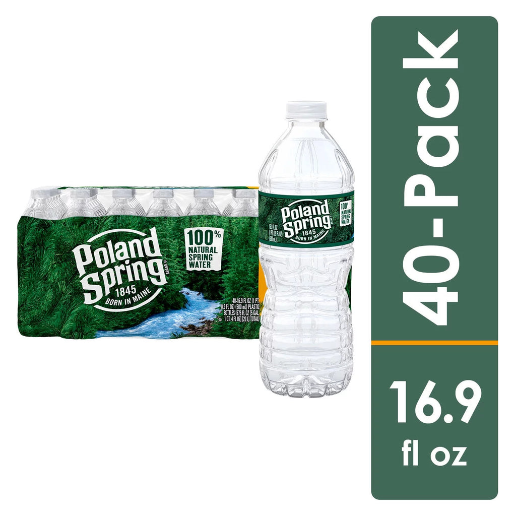 16.9 Fl Oz 40 Count Natural Spring Water C847