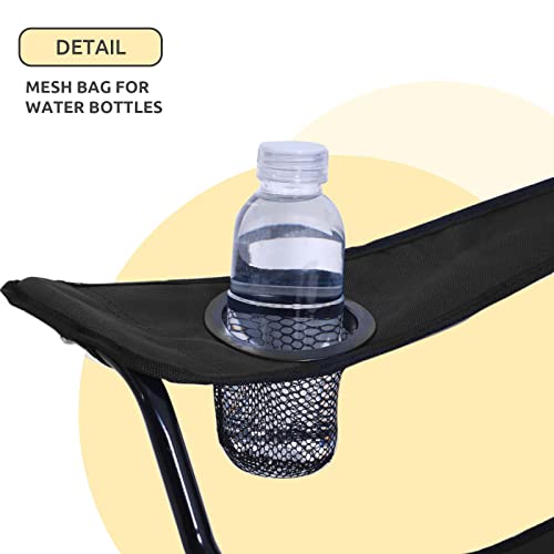 Navy Camping Chair with Cup Holder C8279