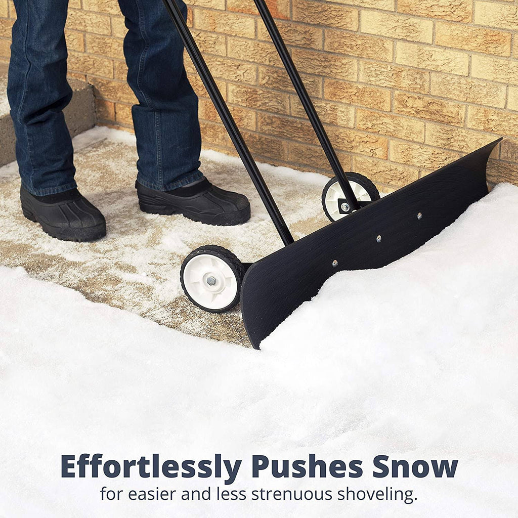 36-Inch Heavy Duty Bi-Directional Wheeled Snow Pusher E814589