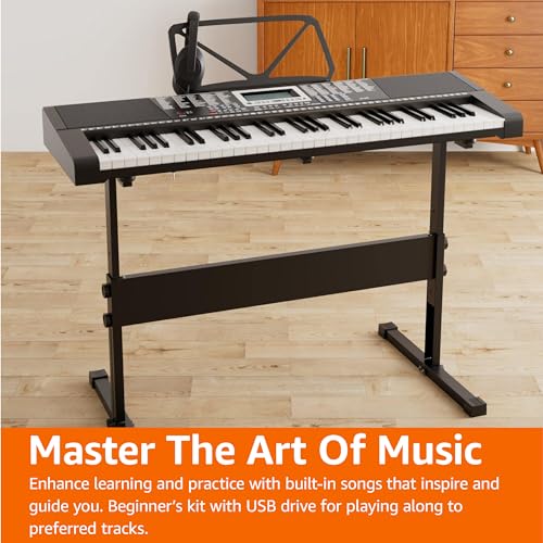 Black 88-Key Semi-Weighted Digital Piano with Sustain Pedal X550885