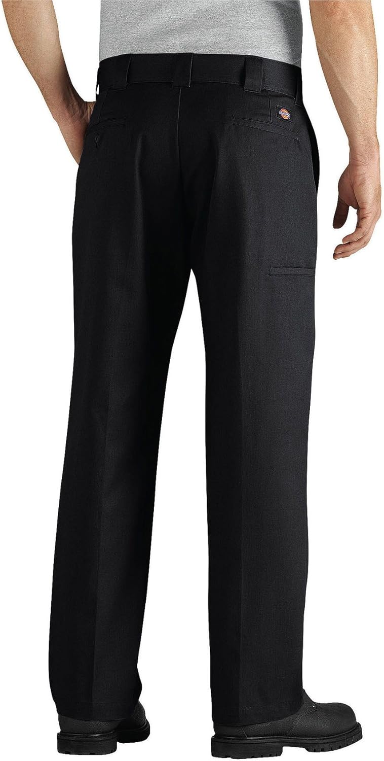 Black Relaxed Fit Twill Work Pant S243384