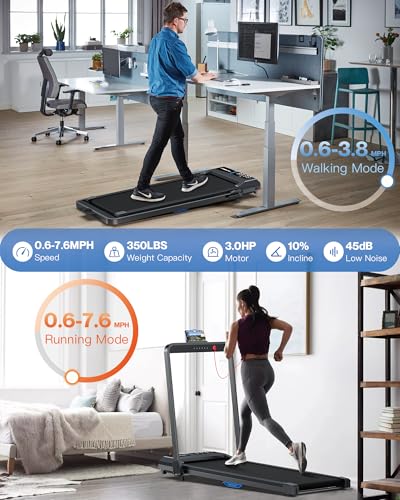 10% Incline Walking Pad Treadmill D98841