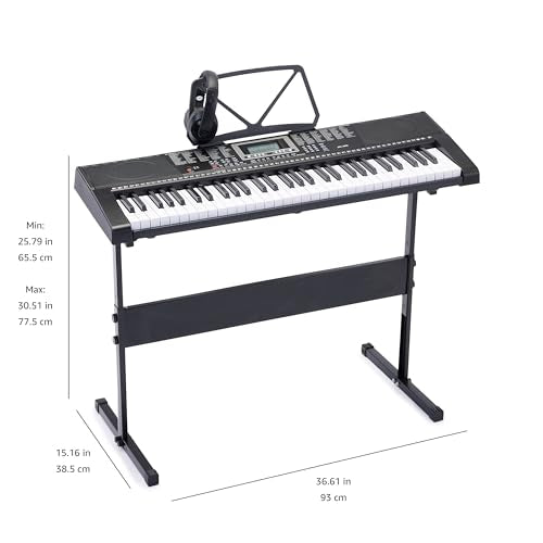 Black 88-Key Semi-Weighted Digital Piano with Sustain Pedal X550885