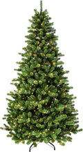 7.5' Pre Lit Artificial Christmas Tree with Clear Incandescent Lights I96381