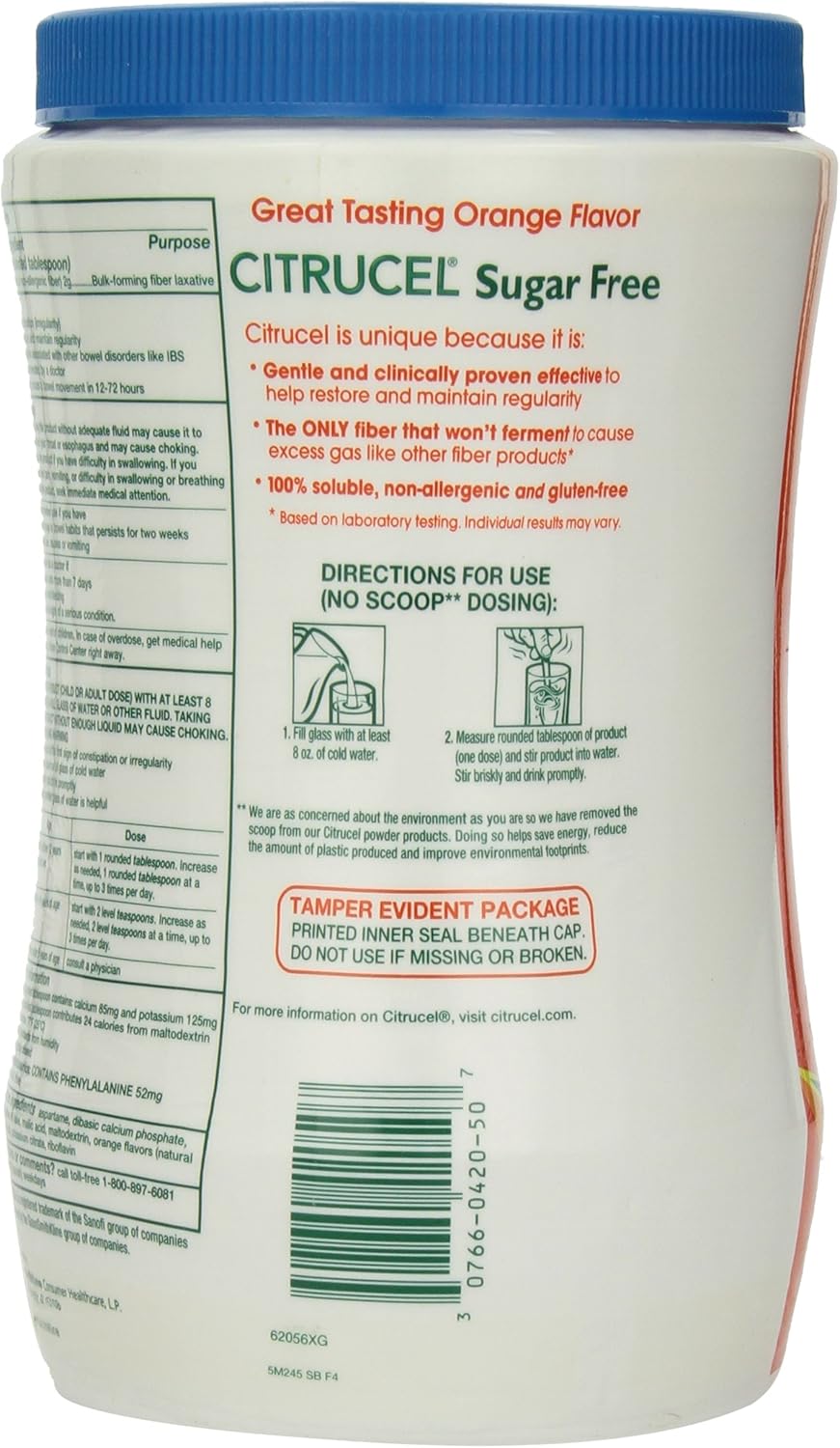Sugar Free Fiber Therapy, Orange, 32 oz R31870