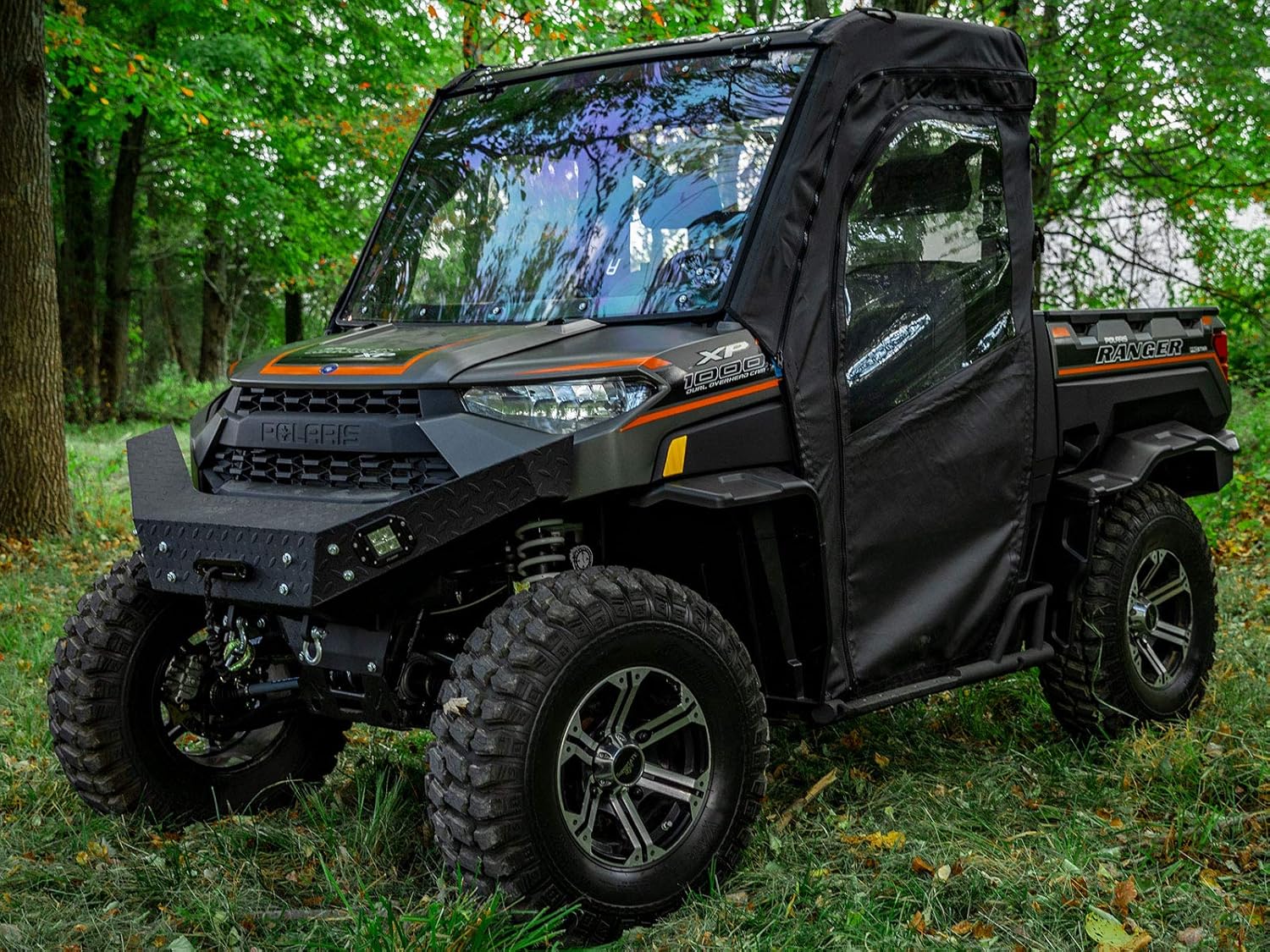 Soft Cab Enclosure Doors - 1 Pair of Front Doors - Resistant to Water, Punctures, and Tears N50912