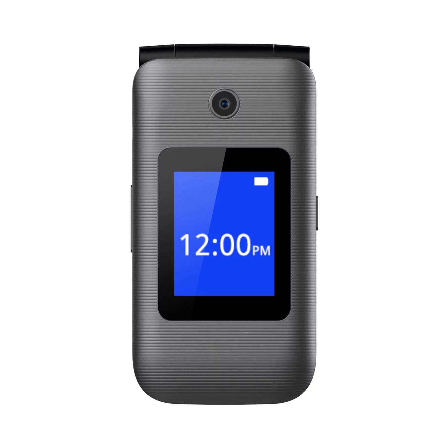 Gray GSM Unlocked 8GB 4G LTE Big Button Keypad Flip Phone F125