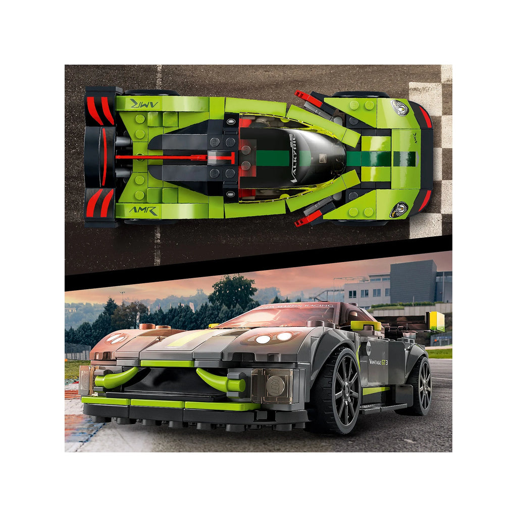 Aston Martin Valkyrie AMR Pro & Vantage GT3 2 Collectible Model 76910 Race Car Toy Set with 2 Driver Minifigures H75216