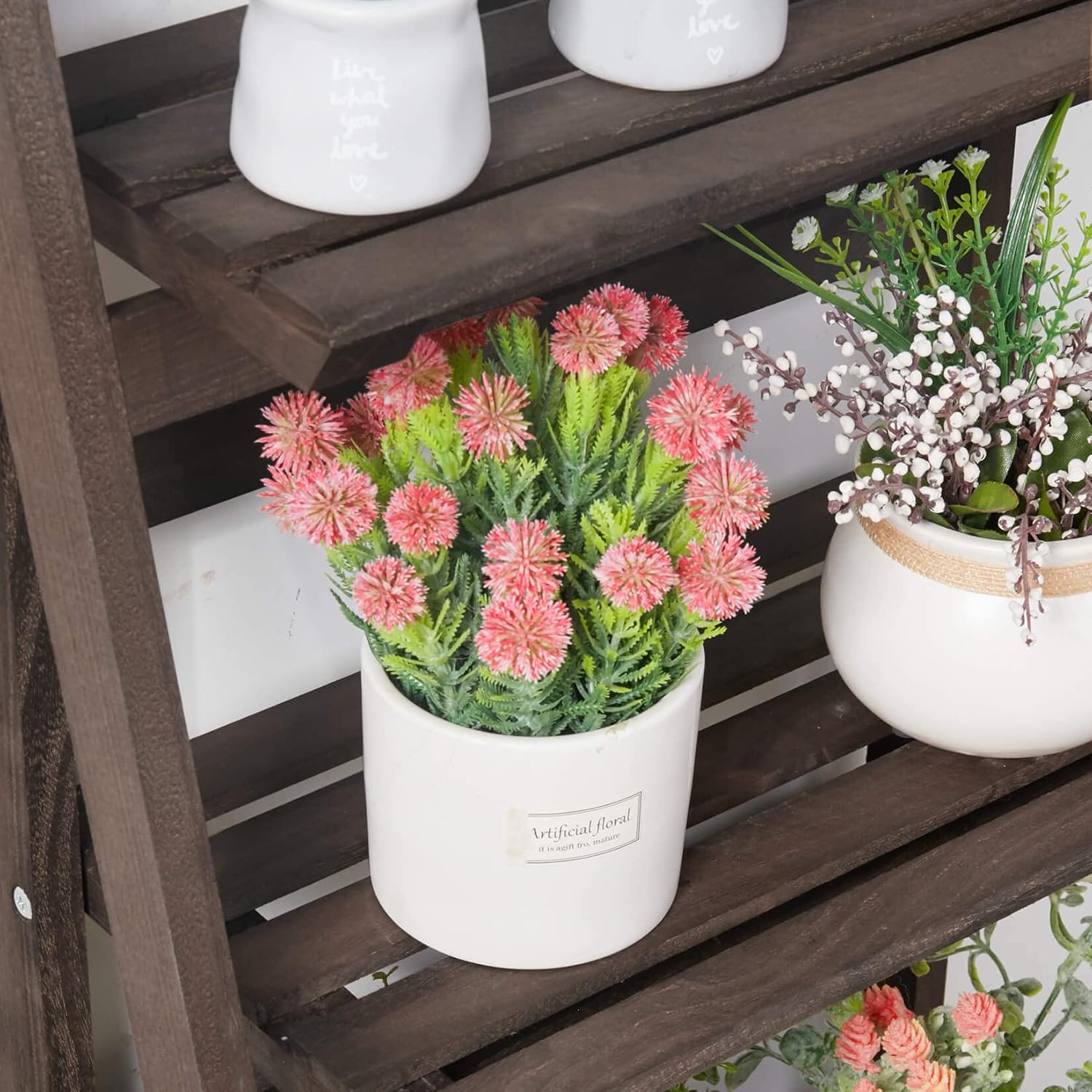 4 Tier Wooden Plant Stand I10516