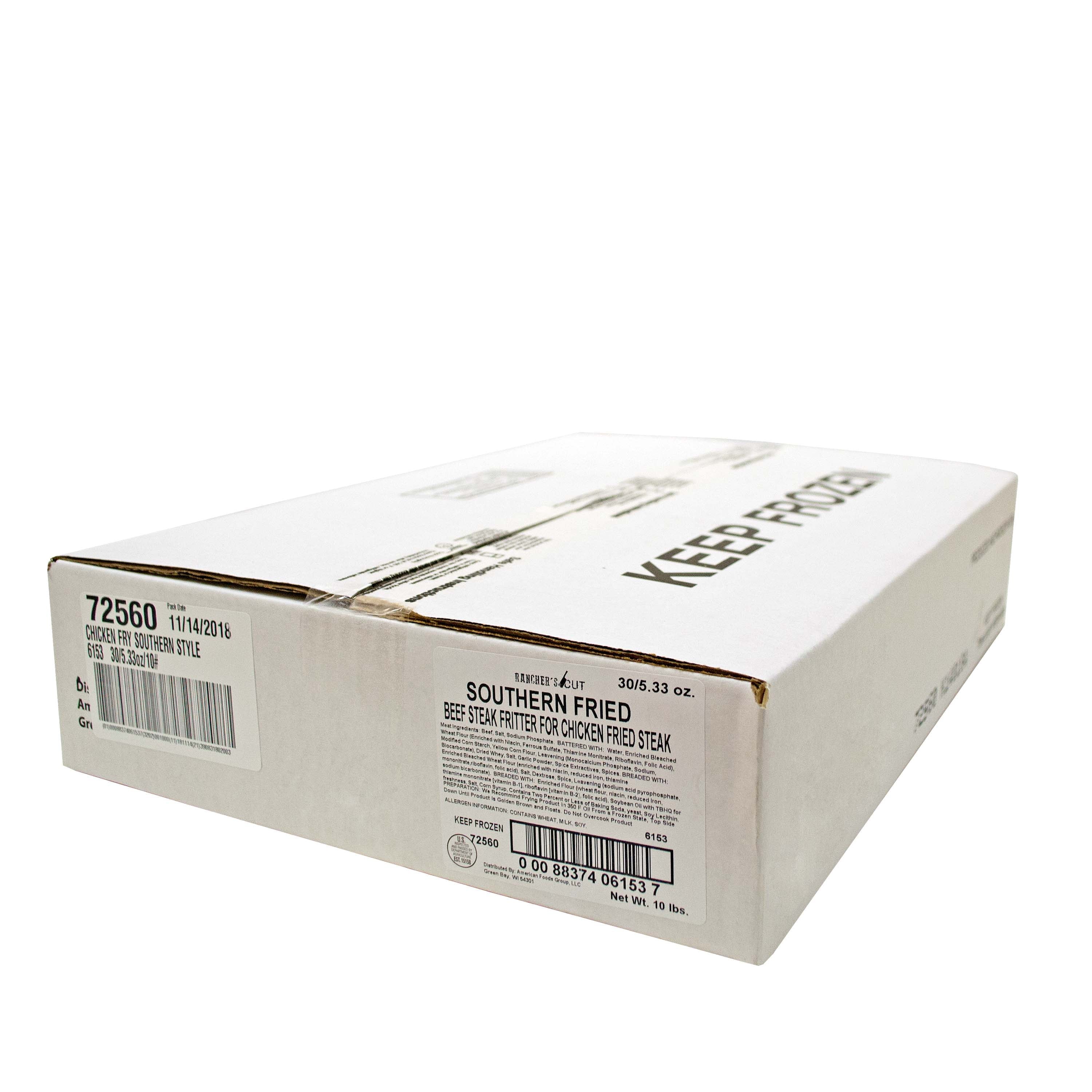 Raw Chicken Fried Beef Steak, 5.3 Ounce, 30 per case F738325