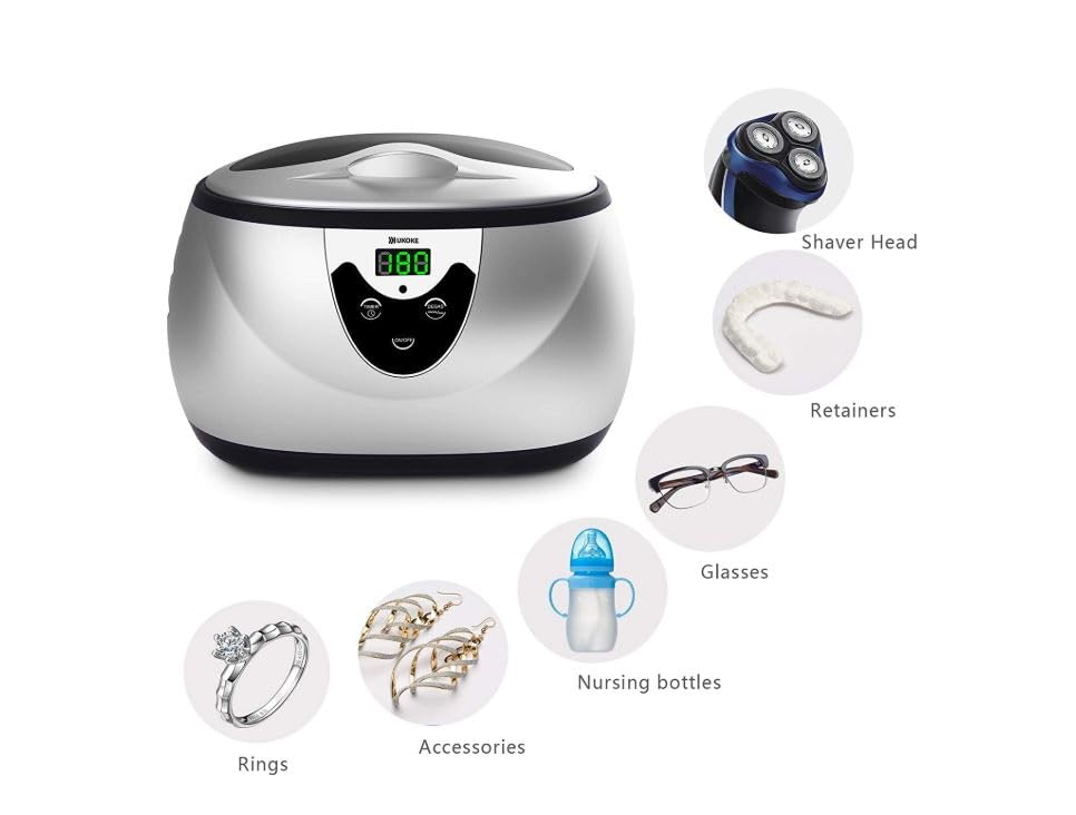 0.6L Ultrasonic Jewelry Cleaner S588