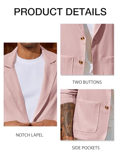 Mens Casual Linen Blazer Suit Jacket F33807