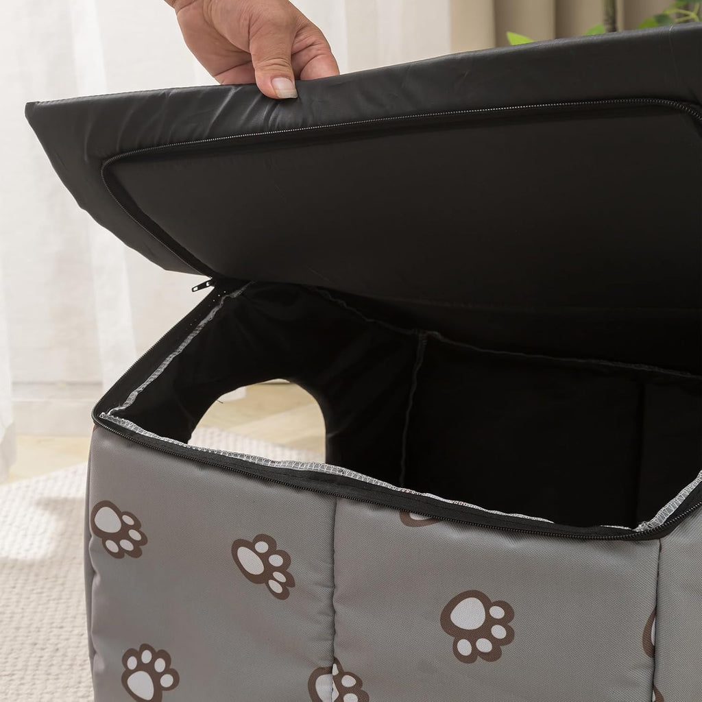 Grey Large Weatherproof Insulated Cat House G93462
