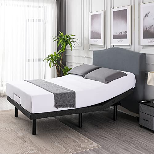 Adjustable Bed Frame Twin XL with Dual Motors and Wireless Remote Control O421