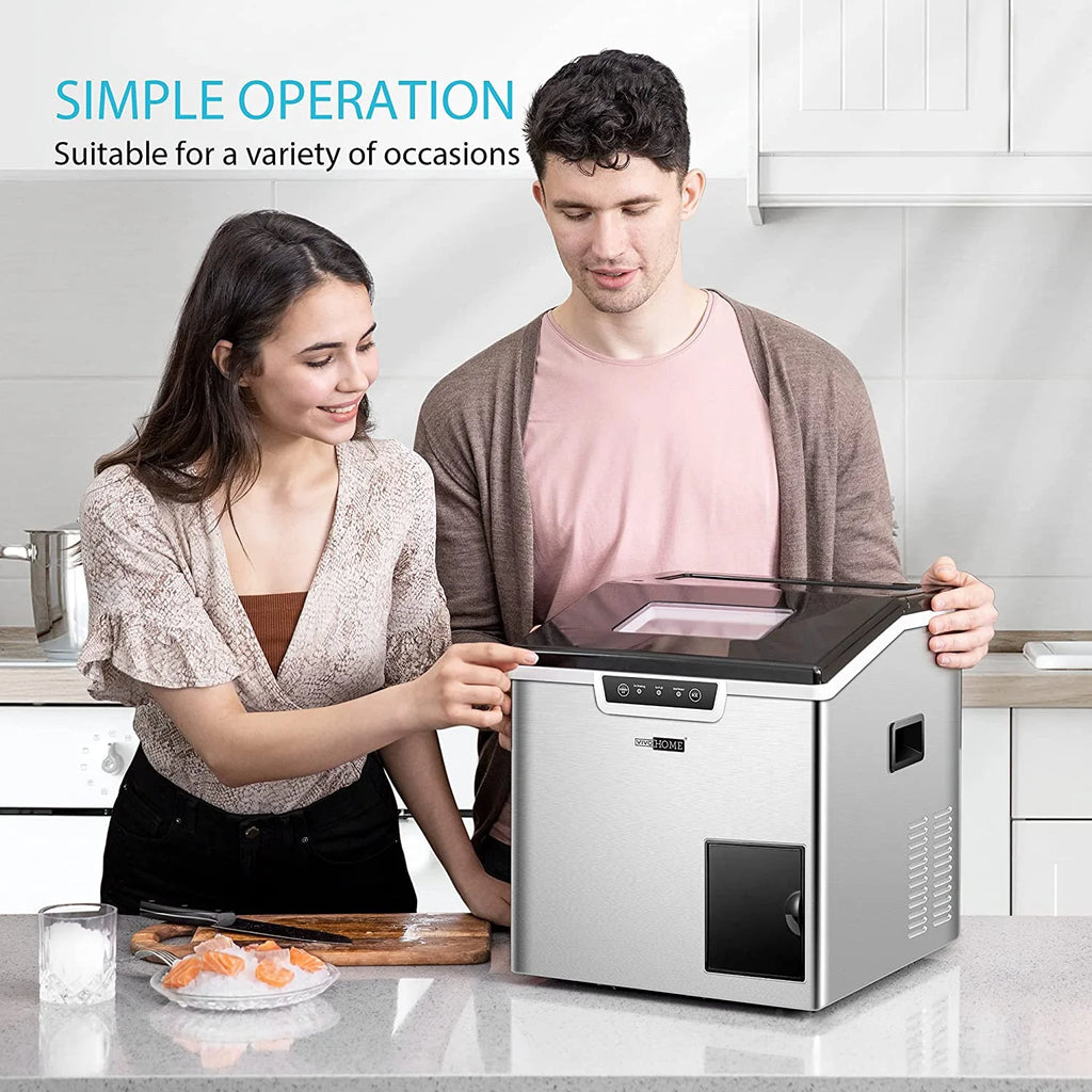 2 in 1 Countertop Ice Maker & Ice Shaver Machine, 33lbs/Day C72017