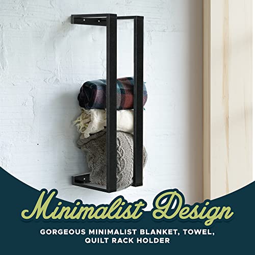White Blanket Wall Rack L118