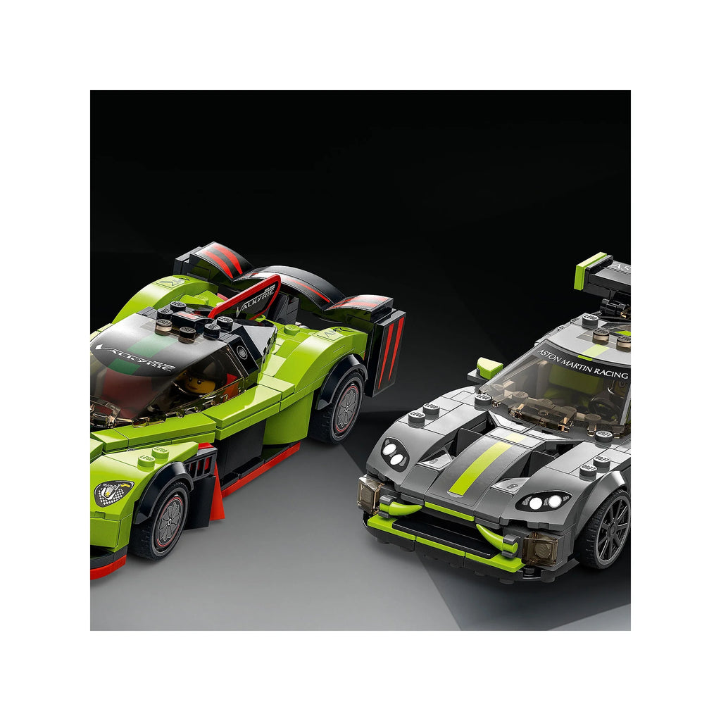Aston Martin Valkyrie AMR Pro & Vantage GT3 2 Collectible Model 76910 Race Car Toy Set with 2 Driver Minifigures H75216