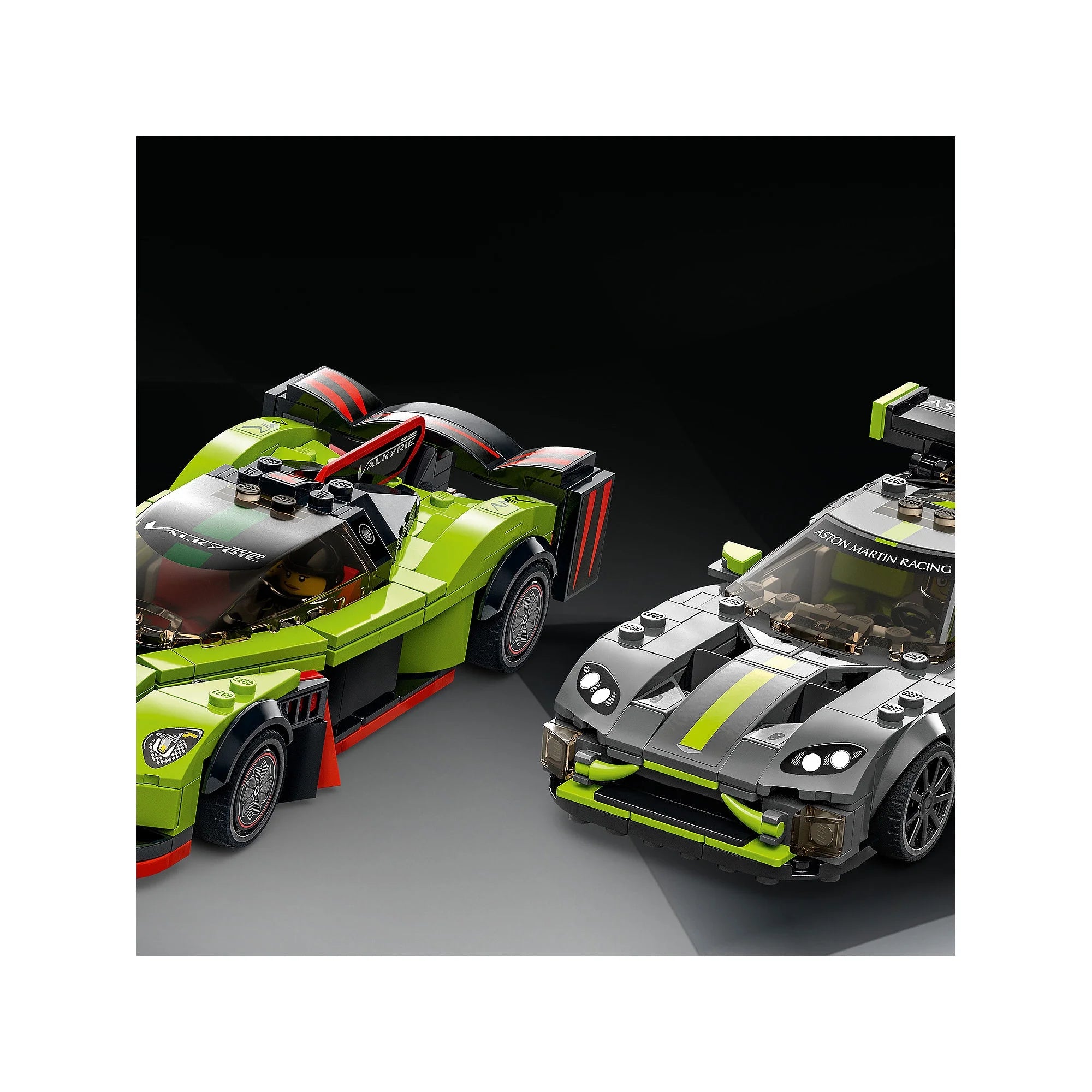 Aston Martin Valkyrie AMR Pro & Vantage GT3 2 Collectible Model 76910 Race Car Toy Set with 2 Driver Minifigures H75216