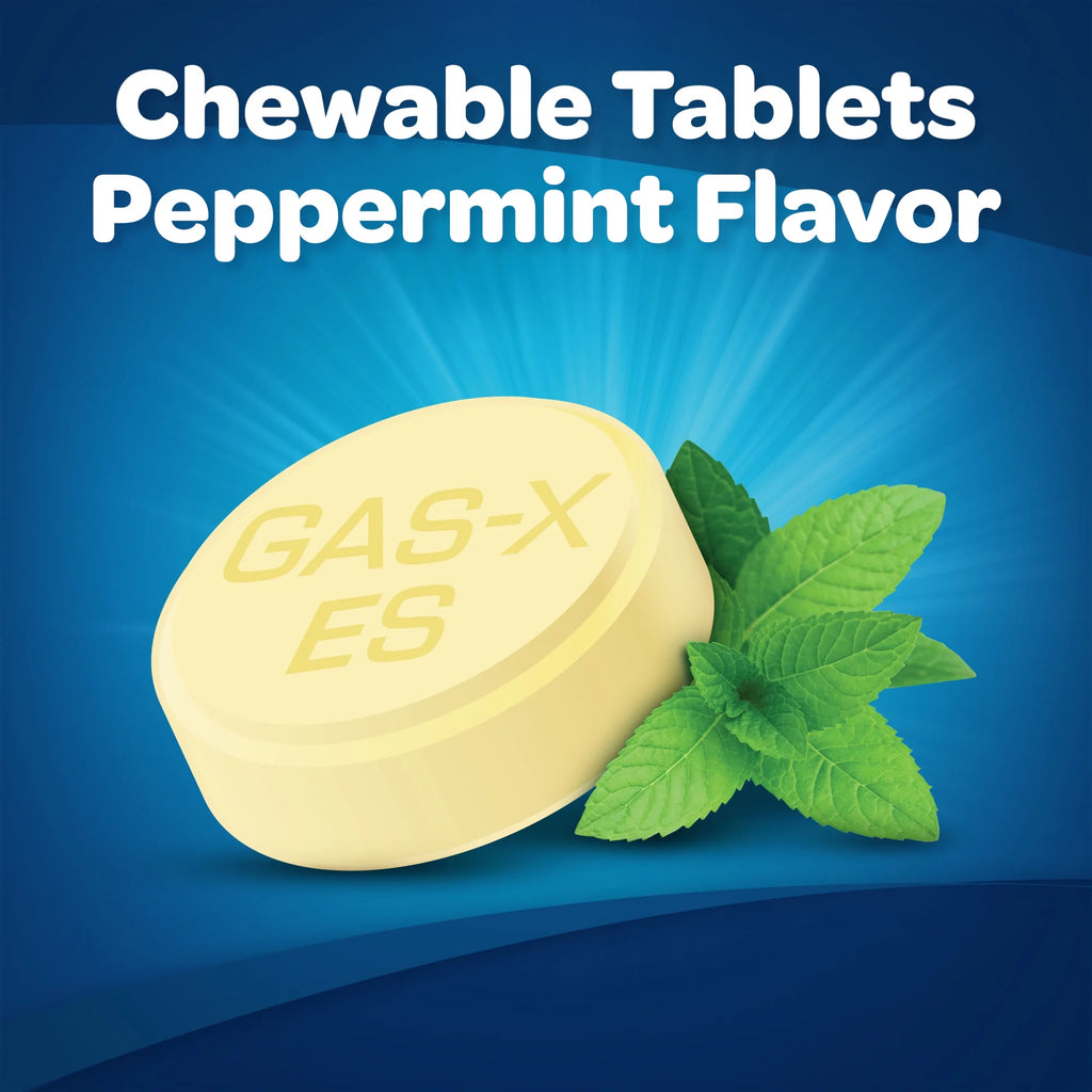 Peppermint Creme Gas Relief Chewable Tablets, 48 Count X44217
