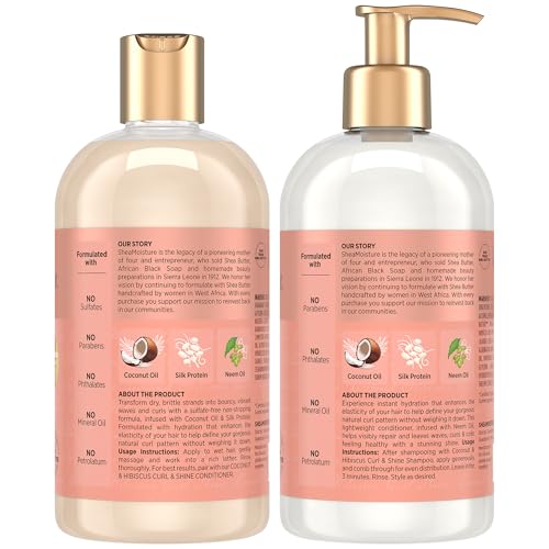 Coconut & Hibiscus Curl & Shine Shampoo & Conditioner, 16 Oz F38704