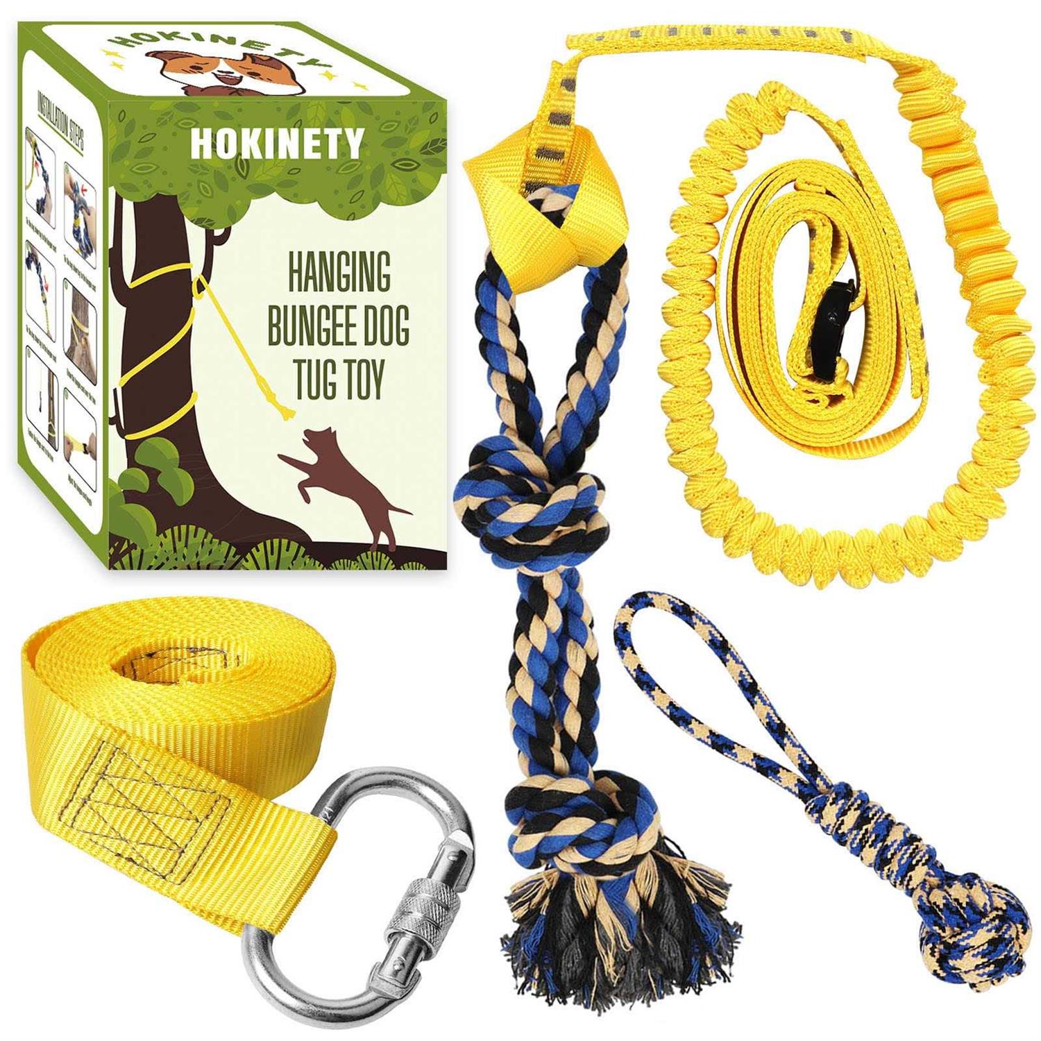 Dog Hanging Bungee Tug Toy Interactive Tether Tug-of-War J7426