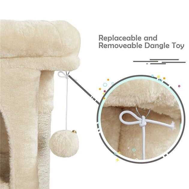 2-Level 23.5-in Plush Cat Tree O51789