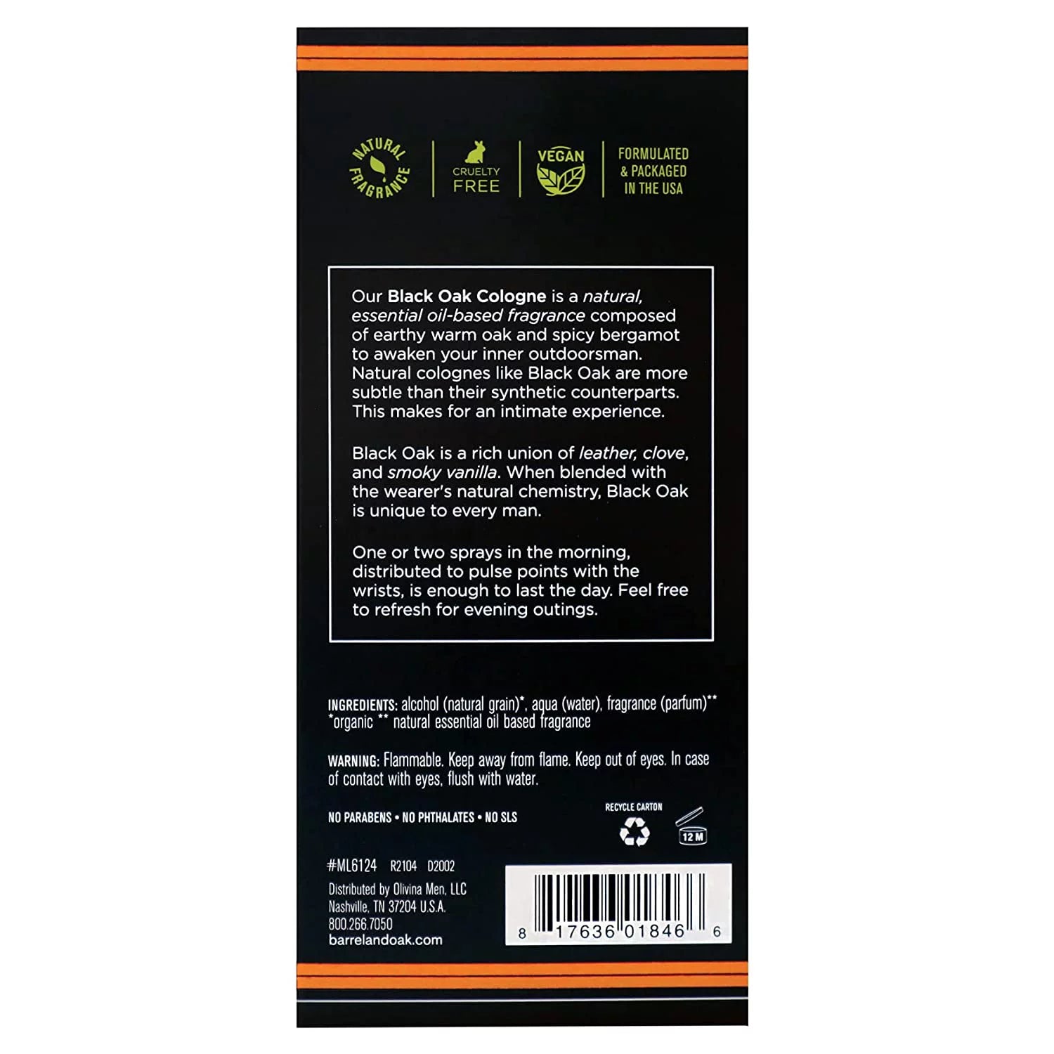Black Oak Cologne 2.7 fl oz N822381