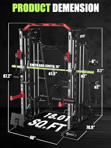 Heavy Duty Power Cage with Dual Pulley System J500