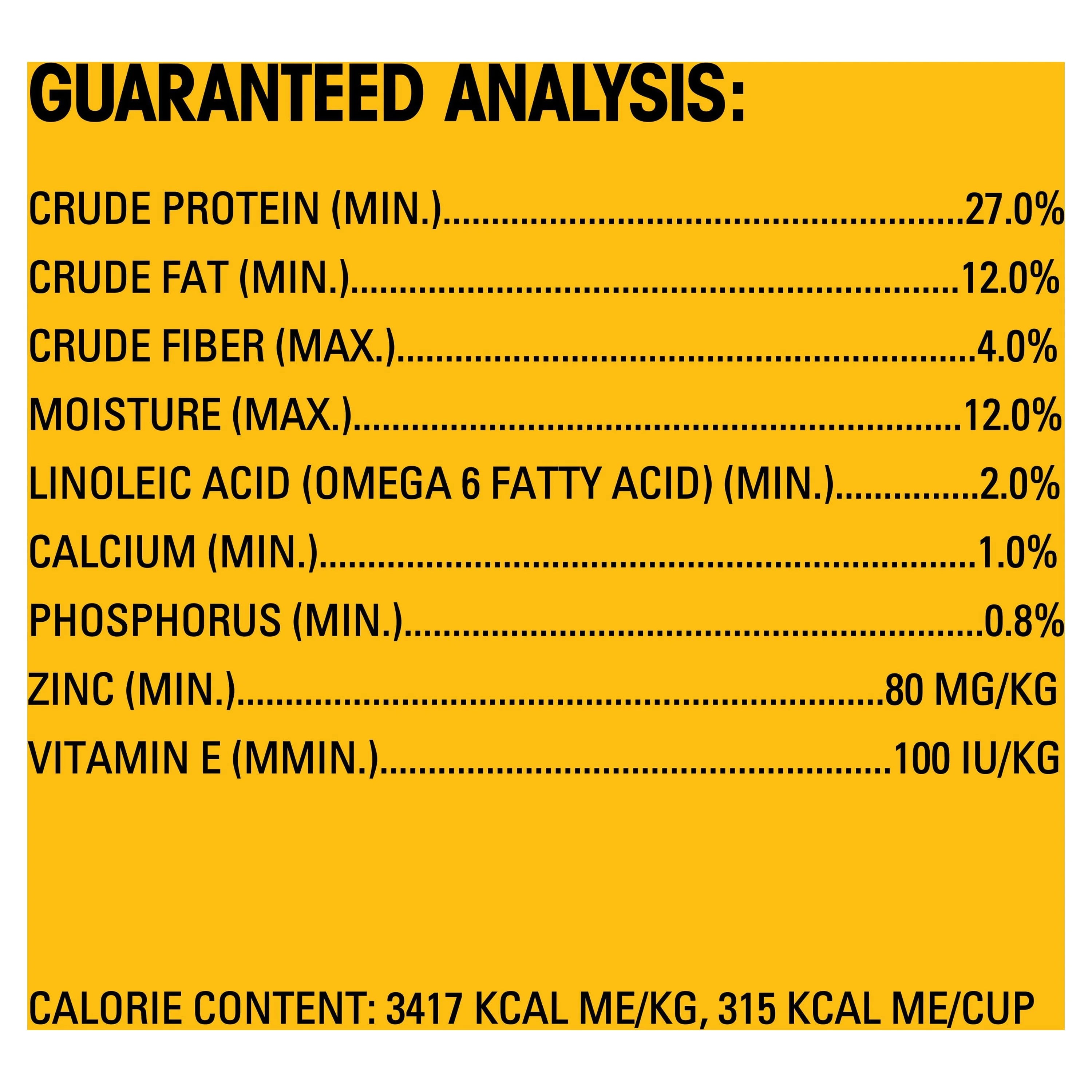 16 lb. Bag High Protein Dry Dog Food Beef and Lamb Flavor Kibble R8534