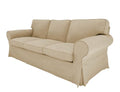 3 Seat Linen Sofa Cover W496380